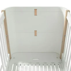 Wood Mini+ Cot Säng Inkl. Junior Kit, Vit/Ek