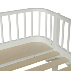 Barn Oliver Furniture Barnsängar-Wood Original Dagbädd, Vit/Ek