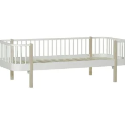Barn Oliver Furniture Barnsängar-Wood Original Dagbädd, Vit/Ek