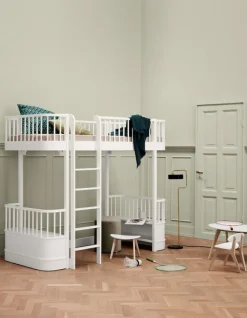 Wood Original Loftsäng, Vit/Ek