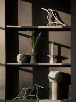 Woody Bird Dekoration 14 cm, Ek