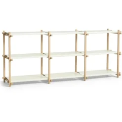 Woody Hyllsystem 2.0 Low Soaped Oak / Almond White