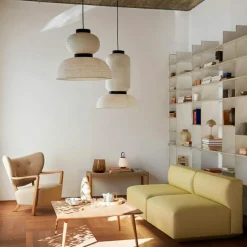 Wulff ATD2 Loungefåtölj + Fotpall, Ek/Sheepskin Moonlight