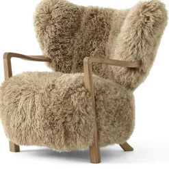Wulff ATD2 Loungefåtölj, Valnöt / Sheepskin Honey