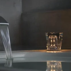 Xtal Bordslampa Portabel, Klar