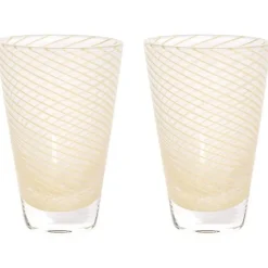 OYOY Dricksglas-Yuka Glas 2-pack, Vit